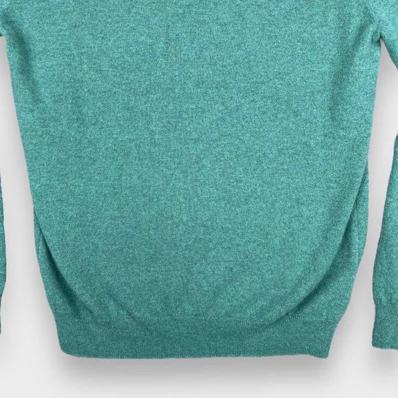 $616 PAUL SMITH 100% CASHMERE Green Crewneck Long Sleeve Sweater Mens Size M - Picture 4 of 16